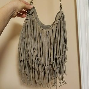 Fringe purse from Target-Taupe